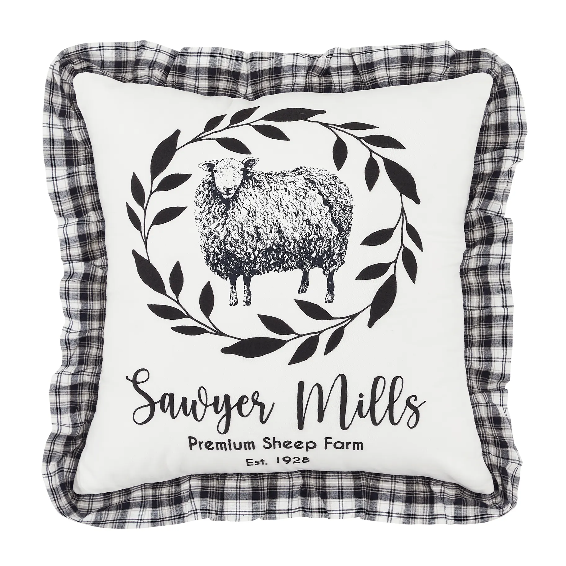 Sawyer Mill Black Sheep Pillow 18x18