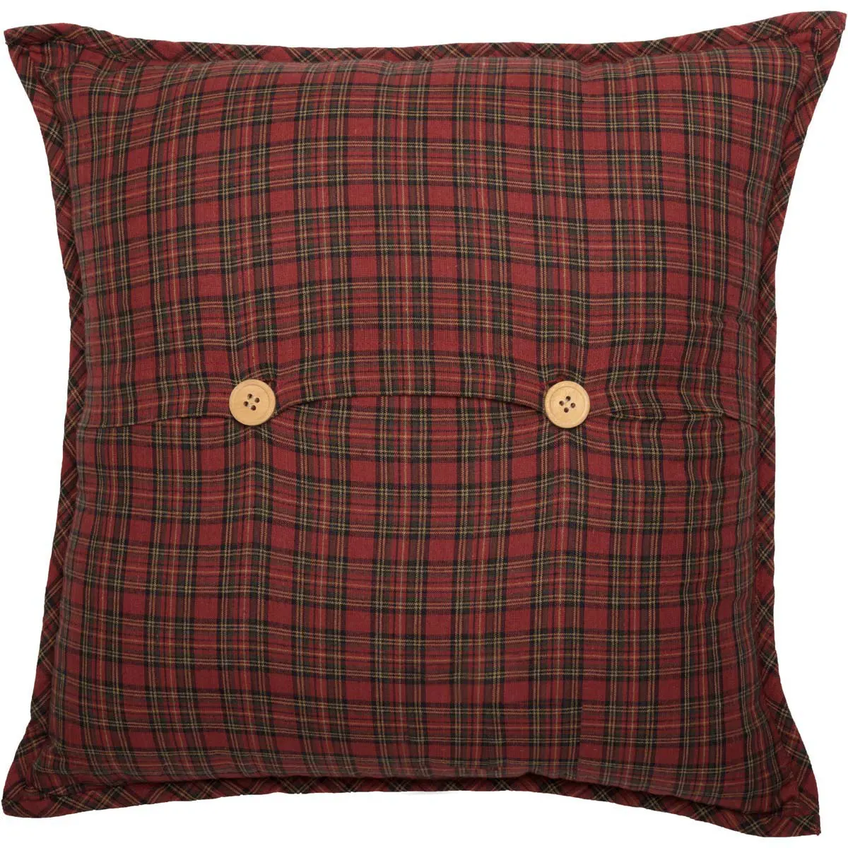 Tea Star Patchwork Pillow 18x18 back