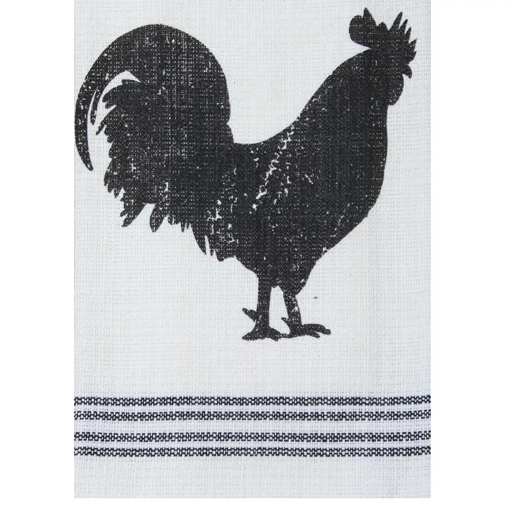 Farmhouse Rooster Cream Towel