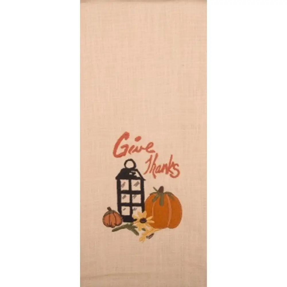 Give Thanks Towel - Cream