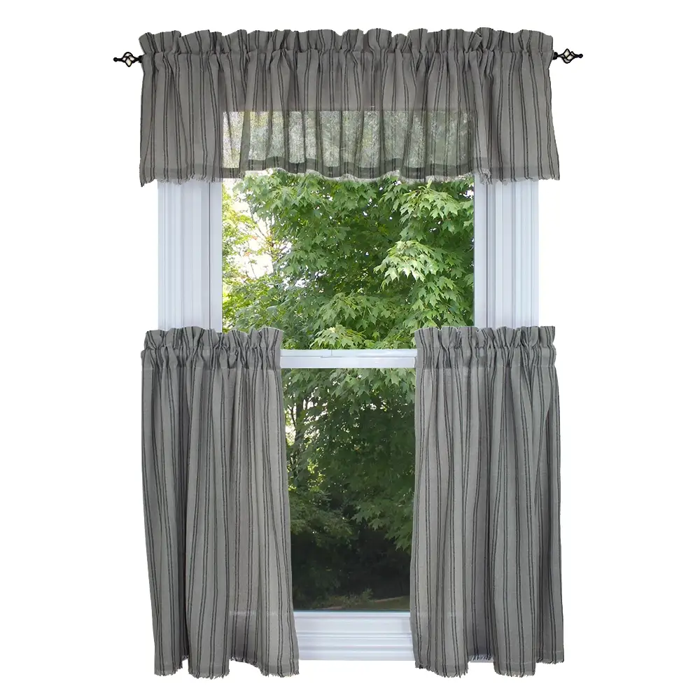 Gristmill Gray Valance Unlined