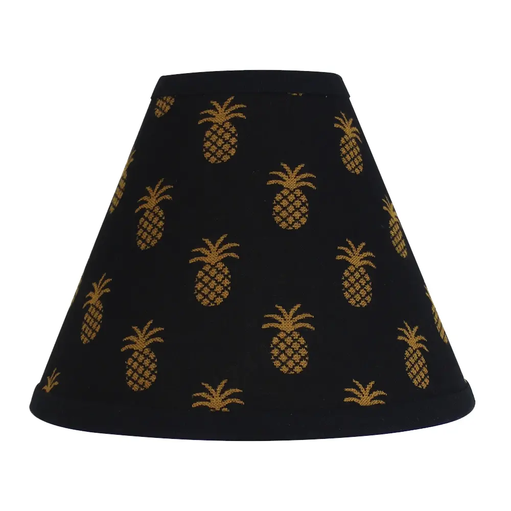 Pineapple Town Black Lampshade 16 In