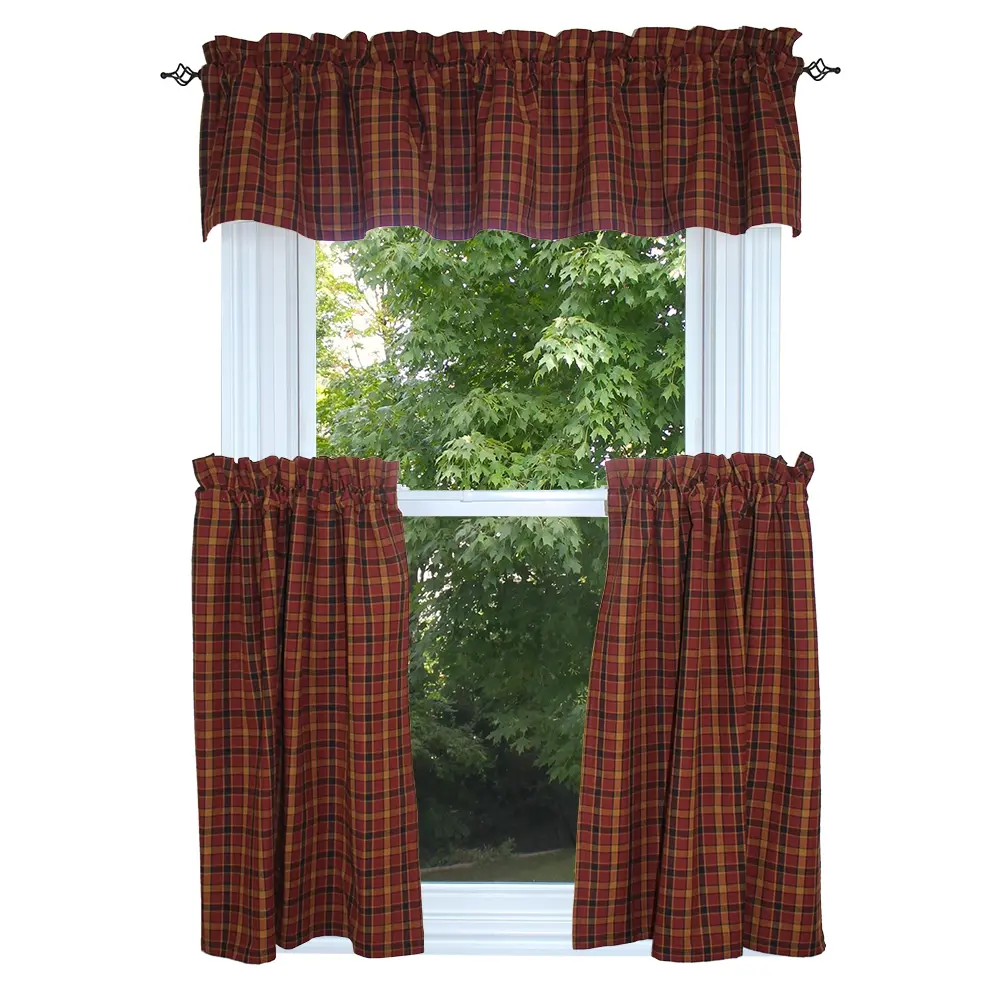 Homestead Red Barn Red Valance